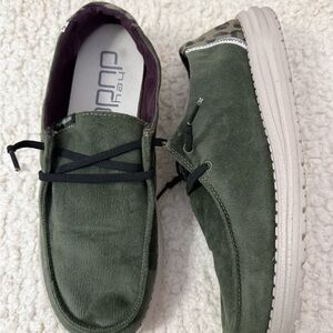 Hey Dude Green Velvet Casual Women’s Shoes